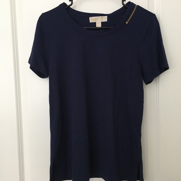 Michael Kors shoulder zip t-shirt - Picture 1 of 3